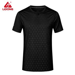 Accept Custom high quality blank dri fit men t-shirts plain print 100% polyester wholesale black t shirt