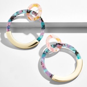 Acrylic Drop Earring For Women Fashion Multicolor Statement Marble Earring Acetate Jewelry 2019 New Arrival