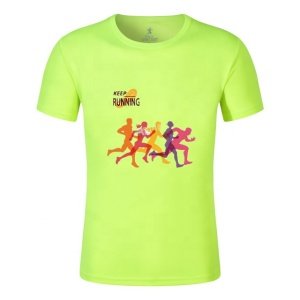 Adult 120 Grams Custom Breathable Dry Fit Sports Running Men T-shirt With Printing