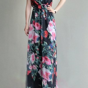 APHACATOP OEM Floral Fashionable Bohemia women formal dresses summer