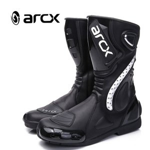 ARCX Boots Mens Leather Motorcycle Boots Botas Para Moto Anti-skid Fashion Motorcycle Racing Boots