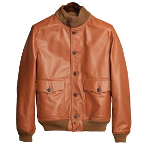 aviator a1 bomber genuine cow leather jacket men
