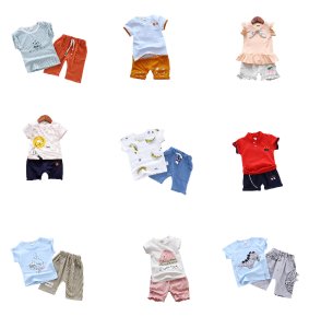 Baby boy clothes newborn 6 to 9 months 3year high quality summer 2019 wholesale fashion cheap set
