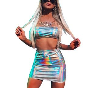 Backless PU Leather Sexy Crop Top and Shorts Set Sleeveless Summer 2 Piece Set Women