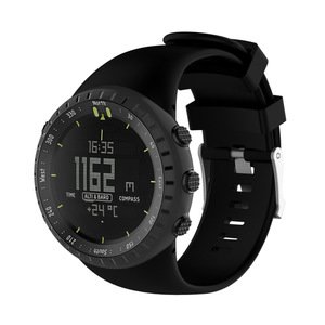 Band for Suunto Core ALL BLACK, Classic Replacement Soft WristBand with Metal Buckle for Suunto Core ALL BLACK Smart Watch