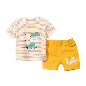 BKD Wholesale Baby clothes sets short Sleeve T-shirt+Pants 2pcs summer
