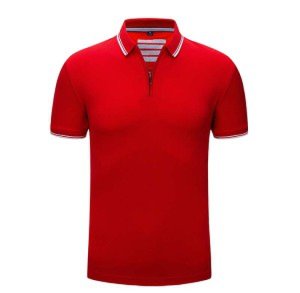 Blank custom   golf polo t shirt wholesale pique embroidery zip  polo shirt men