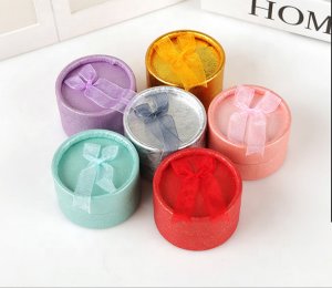 Bow Ring Small round Jewelry Gift Box Wholesale