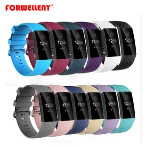 Bracelet Accessories Wrist Band straps for Fitbit Charge 3 strap for Fitbit Charge 3 Watch Silicone belt Fit Bit Charge3