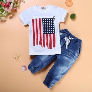 Cheap Prices Short Sleeves Wholesale Baby Children Boy Boutique Clothes