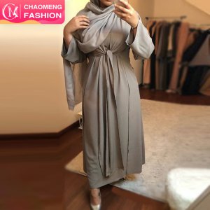 CM1709# fashion pink graduation long maternity model baju turkish wrap tie muslim dresses from dubai abaya for women