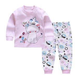Comfortable baby set Four seasons Cartoon print baby clothes sets Unisex Kids Clothing Sets boys