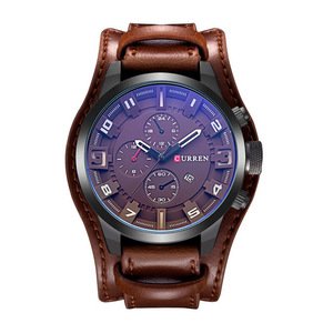 CURREN 8225 Men's Sport Brand Quartz Watch Men Wrist Watch Top Brand Luxury Watch Leather Strap Military Male Clock Fashion