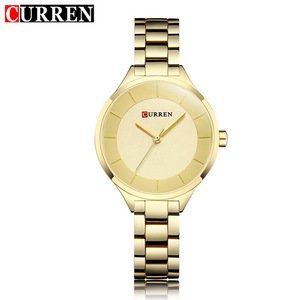 CURREN 9015 Women Watches Ladies Gold Watch Top Brand Luxury Golden Watch Women Female Clock Reloj Mujer Relogio Feminino