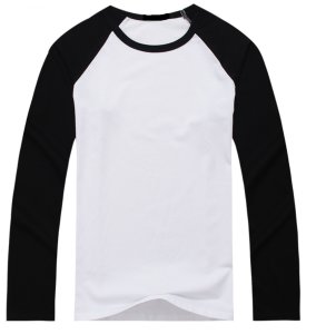 Custom bulk o-neck color combination cotton plain long sleeve men's clothing manufacturer