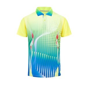 Custom Design Logo Mesh Dri Fit Sport Polo Full Dye Sublimation Men's Golf Shirts Polo