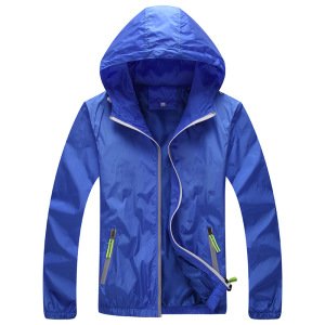 Custom Logo Fashion Safety Clothing Unisex Polyester Nylon Joggers Thin Windproof Waterproof Reflective Windbreaker Jacket