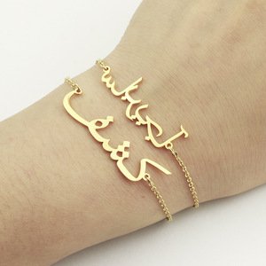 Custom Name Bracelet Charms Handmade Women Kids Jewelry Engraved Handwriting Signature custom bracelet