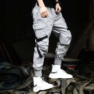 custom printing camo Big pocket  cargo pants men Slim Fit Track pant streetwear joggers