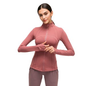 Custom quick dry Women Sportswear fitness Knitted running jacket