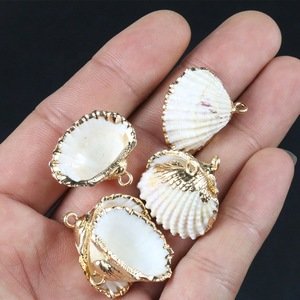 Cute 3D Natural Conch Ocean Shell Women Charm Necklace Earring Seashell Pendant