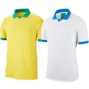DHL free shipping 2019 thai Brazil jersey soccer uniform football shirt
