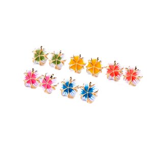 ed02078d Enamel Colorful Stud Earrings Fashion Earrings Trend 2019