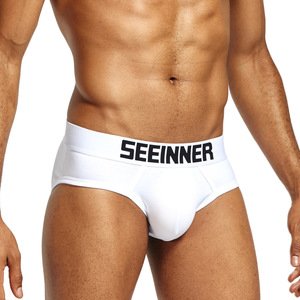 Elastic Band Brief Shorts Customized Simple Polyester Man Underwear