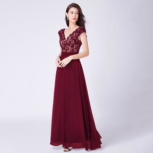 Ever-Pretty Women Elegant V Neck Cap Sleeves Lace Evening Cocktail Dress