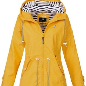 F52 Winter coat women fashion 2019 Solid Rain Jacket Outdoor Jackets Waterproof Hooded Raincoat Windproof