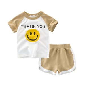 Factory wholesale 2019 summer kids clothing sets boys 100% cotton fashion kid clothes baby outfit casual fashion