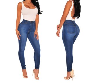 Fashion sexy women plus size colombian butt lift jeans wholesale jeans