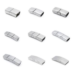 Fashion Wholesale Magnet Jewelry Bracelet Flat Metal Stainless Steel Magnetic Clasp For Bracelets