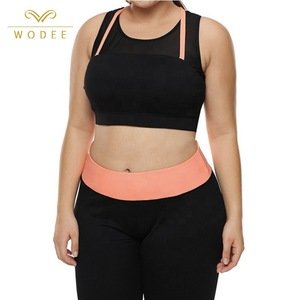 Female active wear crop tops high quality sports bras big cup