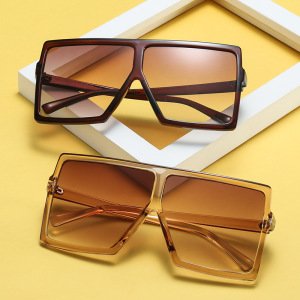 Flat Top Polarized Big Fashion Promotional Square Lentes De Sol  Oversized Sun Glasses Sunglasses