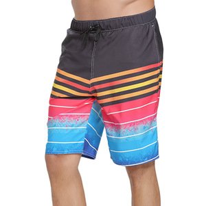 Free Shipping Mens Swimwear & Beach Wear Custom Printed Swim Shorts 4 Way Stretch Wholesale Swim Trunks