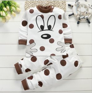 Full Sleeve Cotton Baby Pajamas Children's Sleepwear Newborn Nightwear Pyjamas Kids Boys Baby Girls Sleeping Clothes
