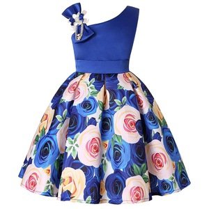 Girls Birthday Floral Dress Kids Party Princess Pageant Flower Wedding Toddler Formal Bridesmaid Holiday Dresses