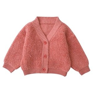 H3856/ Hot Sale Autumn High Quality Wool Knitted Cardigan Sweater for Girls