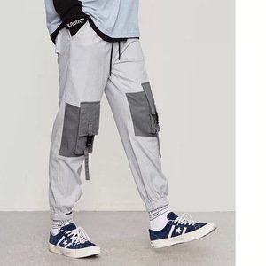 High fashion wholesale cotton streetwear pocket mens cargo joggers designer white plain blank pockets men cargo jogger pants