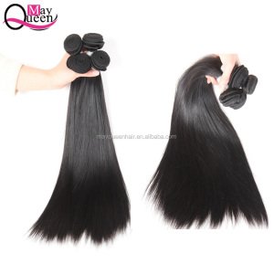 High Quality Hair Long Straight 1B Natural Black Straight Human Hair Bundles Real Mink Brazilian Straight Virgin Hair