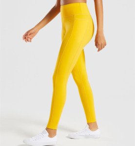 High quality wholesale non see-through stretch hot active yoga wear slimming fit long fitness workout leggings with pocket women