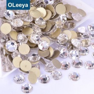 Highest Quality 2088 16 Cut Facets Flat Back Crystals SS20 Not Hot Fix Rhinestones For Nail Art