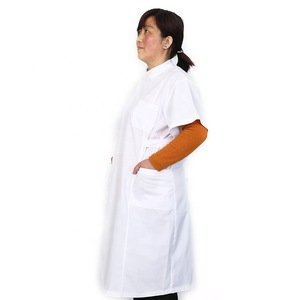 Hot korean hospital white blouse nurse uniform cotton hospital surgical scrubs uniform