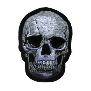 Hot melt patches clothes skull fashion flower down jacket embroidery patch DIY clothing decorate
