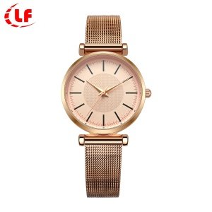 Hot sale custom logo lady girl minimalist luxury wrist alloy quartz watch