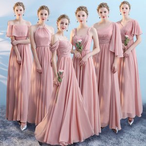 Hot Sale Multiple Styles Maxi Chiffon Bridesmaid Dresses