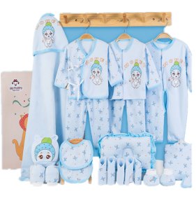 Hot Sale Printed Lovely Infant Newborn Baby Clothes Gift Set Baby Clothing 100% Cotton