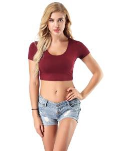 Hot Selling Custom Logo Self-Cultivation T-Shirt Girls Gym Crop Tops