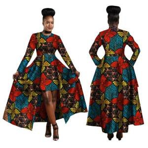 Hot selling New Style Summer African Dresses for Women Casual African Print Clothing Fashion Sexy Maxi Dress Plus Size
